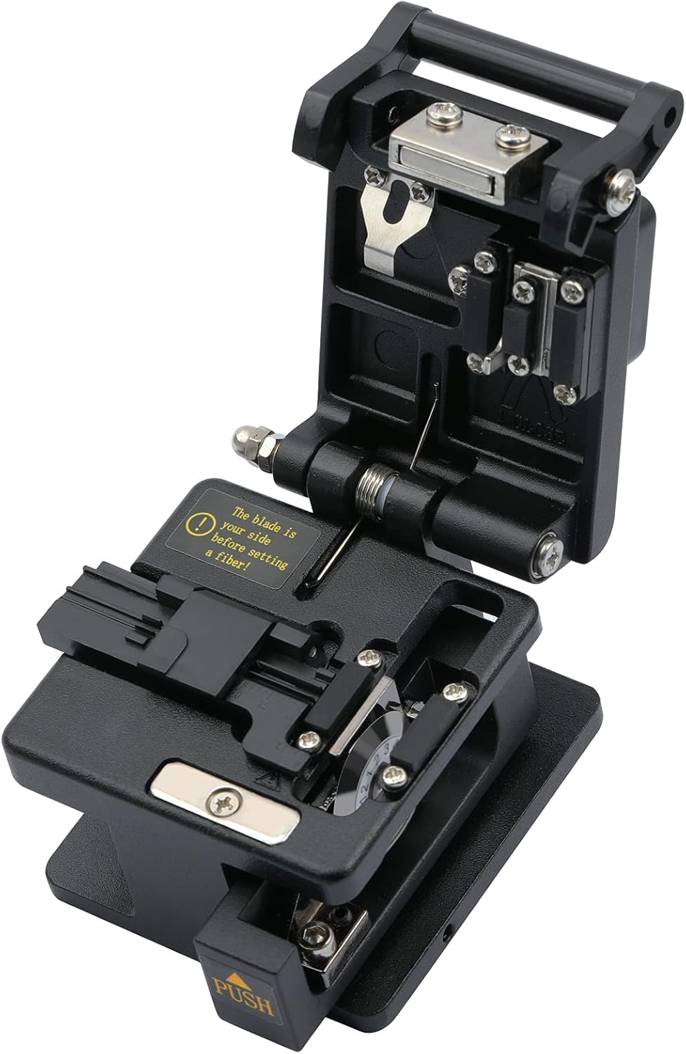 Fiber Cleaver FTTH Fiber Optic Tools High Precision SKL-6C Cable Cutting Fiber Optic Knife Tools Fiber Cleavers 16 Surface Blade image number 4