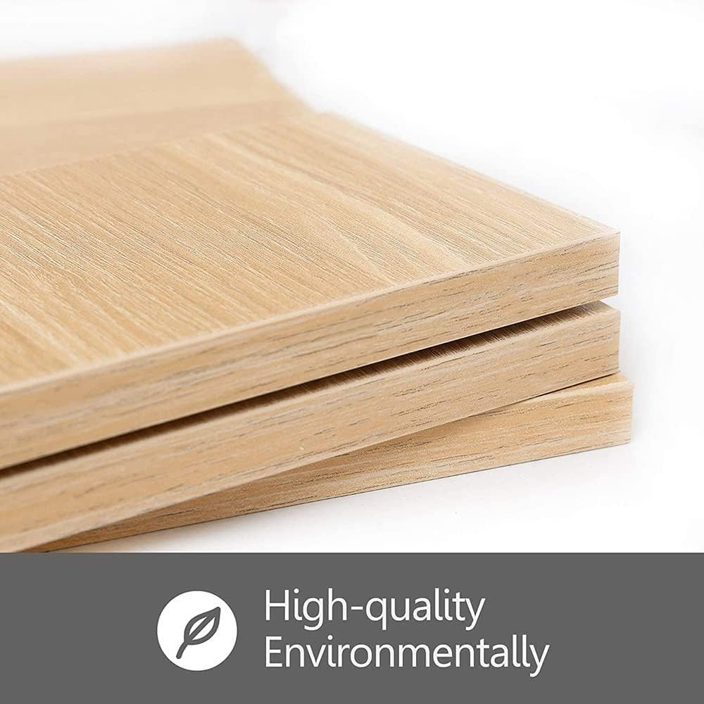 Snack Side Table, Rustic C Shaped End Desk with Metal Frame, Sturdy Couch Table for Laptop, Small Snack Tables for Living Room, Bedroom image number 4