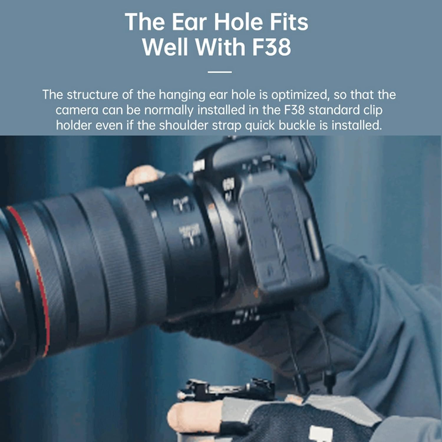 FALCAM F38 Camera Clip with Plate Kit V2, Quick Release Clip for Camera to Backpack Shoulder Strap-3142 image number 3