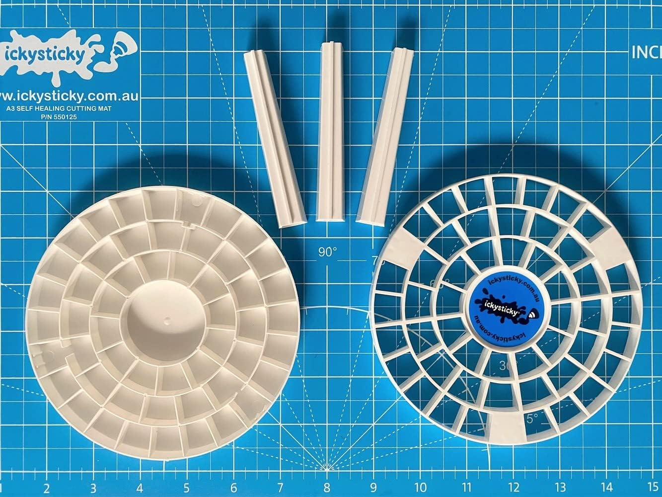 Ickysticky Paint Brush Stand Multifunction Penholder round White Paint Brush Holder Organizer Paint Brush Holder Stand image number 3