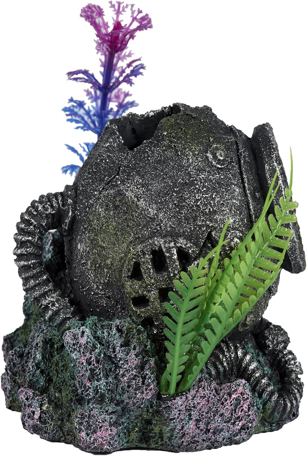 Pet Ting Lost Diving Helmet Aquatic Ornament - Aquarium Decoration - Vivarium Decoration