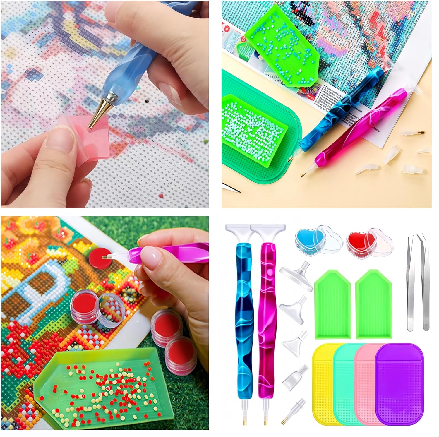 5D Diamond Painting Accessories Kits, Diamond Painting Pen Kit, 5D Diamond Art Paintings Accessories Tools Loopunk image number 1