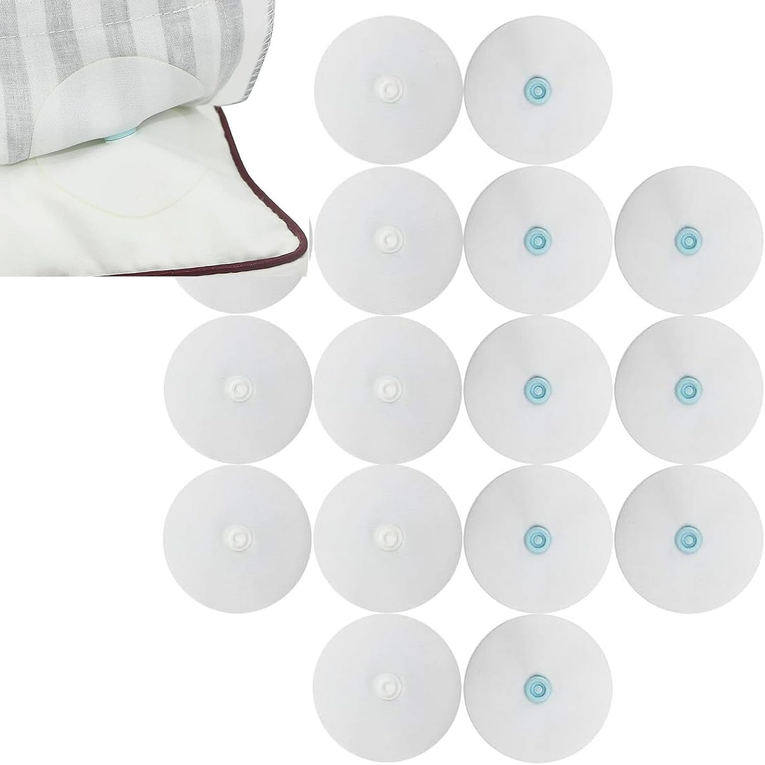 ZUJIACUN 8 Pairs of Duvet Cover Claps Metal Claps Angled to Prevent the Duvet from Moving and Facilitate the Installation of Comforters and Duvets of Various Thicknesses image number 5