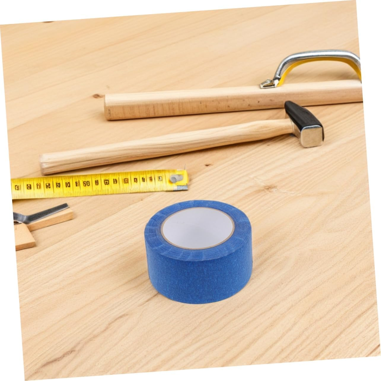 Didiseaon 1Roll High Adhesion Automotive Masking Tape Paint for Car Spraying Clean Removal No Residue Multi- Use for Crafts and Detailing image number 5