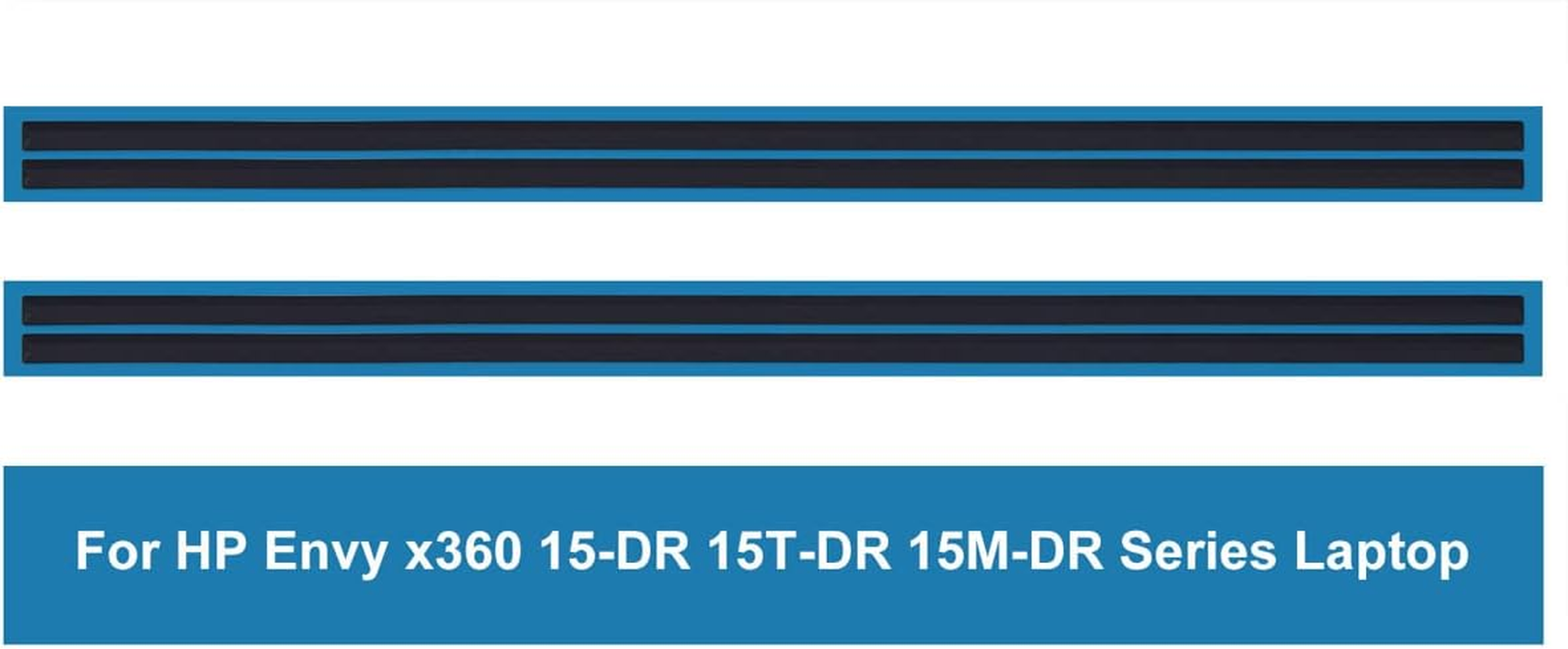 KBRPARTS 2PC Replacement Laptop Rubber Feet Strips for HP Envy X360 15-DS 15-DR, HP 15-DS1063CL 15-DS1083CL 15-DR1075CL 15-DR1679CL Series Laptop, New Replacement HP Laptop Rubber Feet