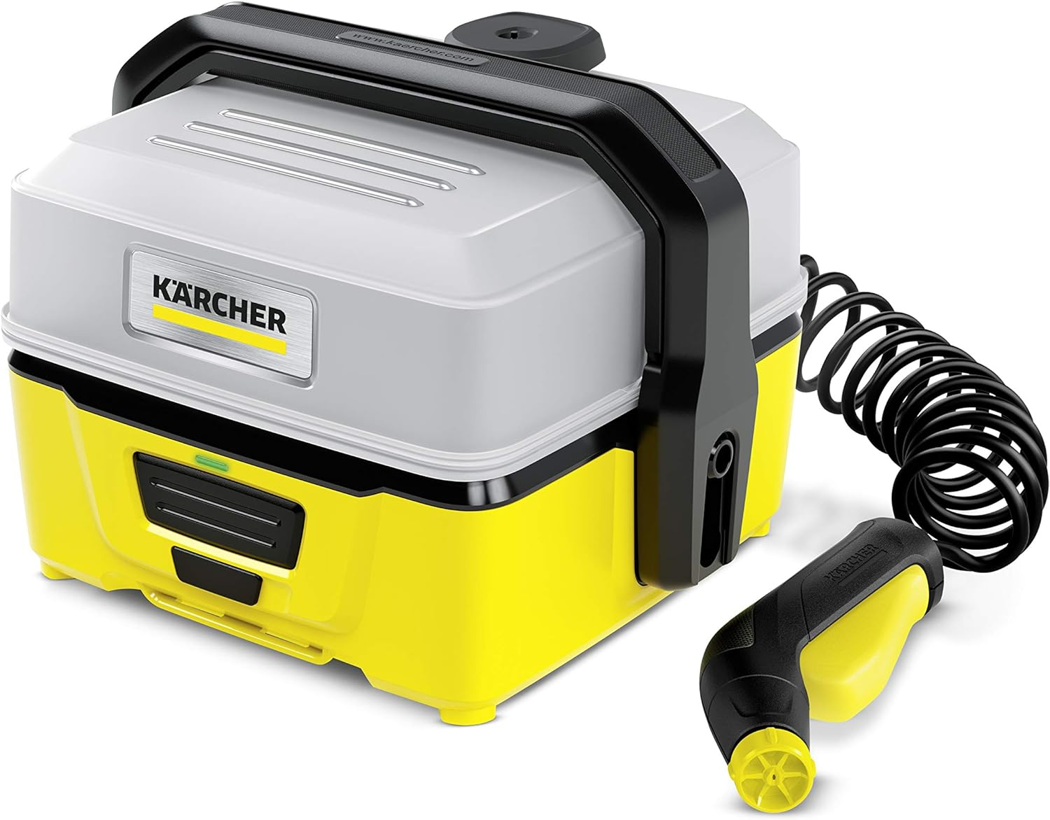 K&auml;rcher Pressure Washer OC 3 Low Pressure Lithium-Ion Battery, Flow Rate: 2 L/H, Weight: 2.2 Kg, Water Tank: 4 L, Spiral Hose: 2.8 M, Flat Jet Nozzle image number 5