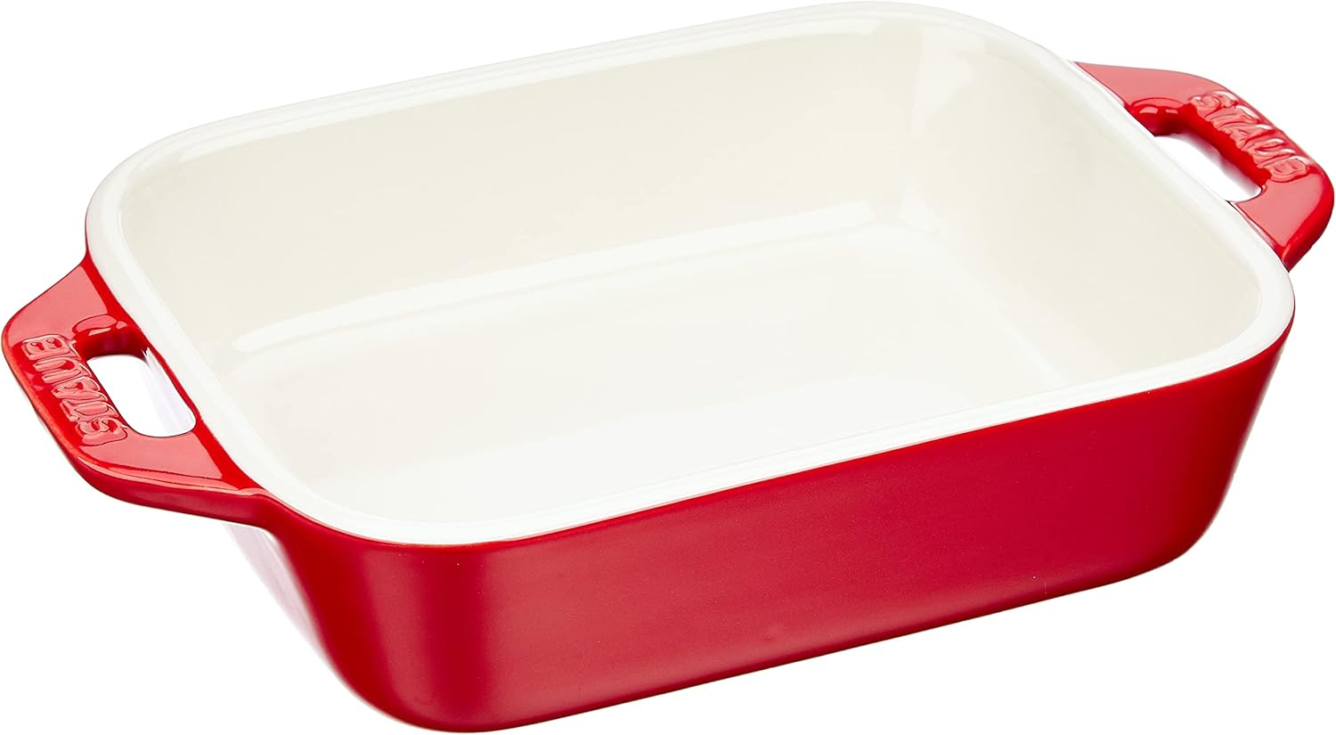 Staub Dish 40508-590 Rectangular Dish, Cherry 10.6 X 7.9 Inches (27 X 20 Cm), Ceramic Au Gratin Dish, Oven Safe and Microwave Safe image number 5