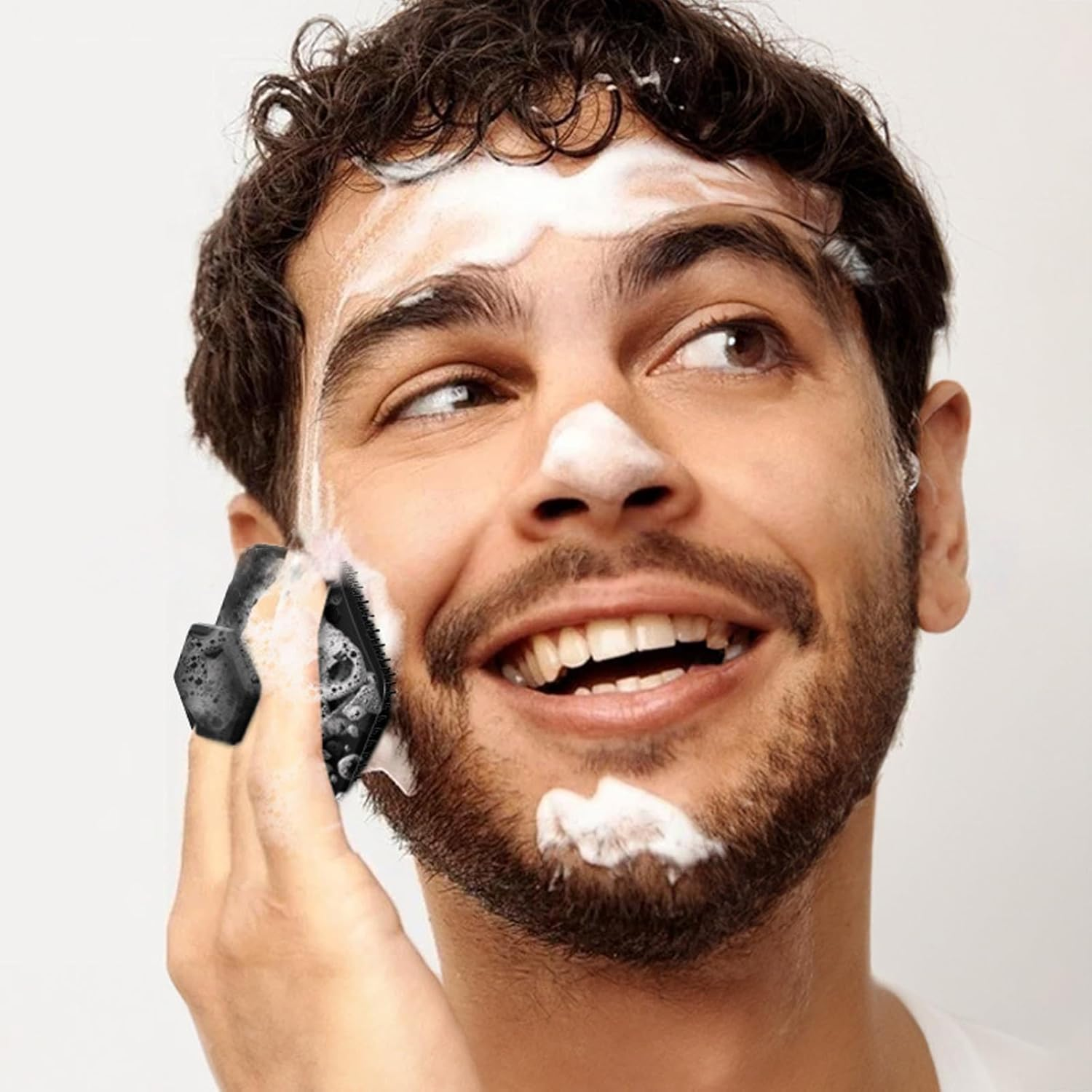 Face Scrubber，Silicone Face Scrubber & Massager, Gentle Exfoliating Facial Cleansing Brush for Men and Women, Hygienic Soft-Touch Skin Care Tool for Daily Face Wash