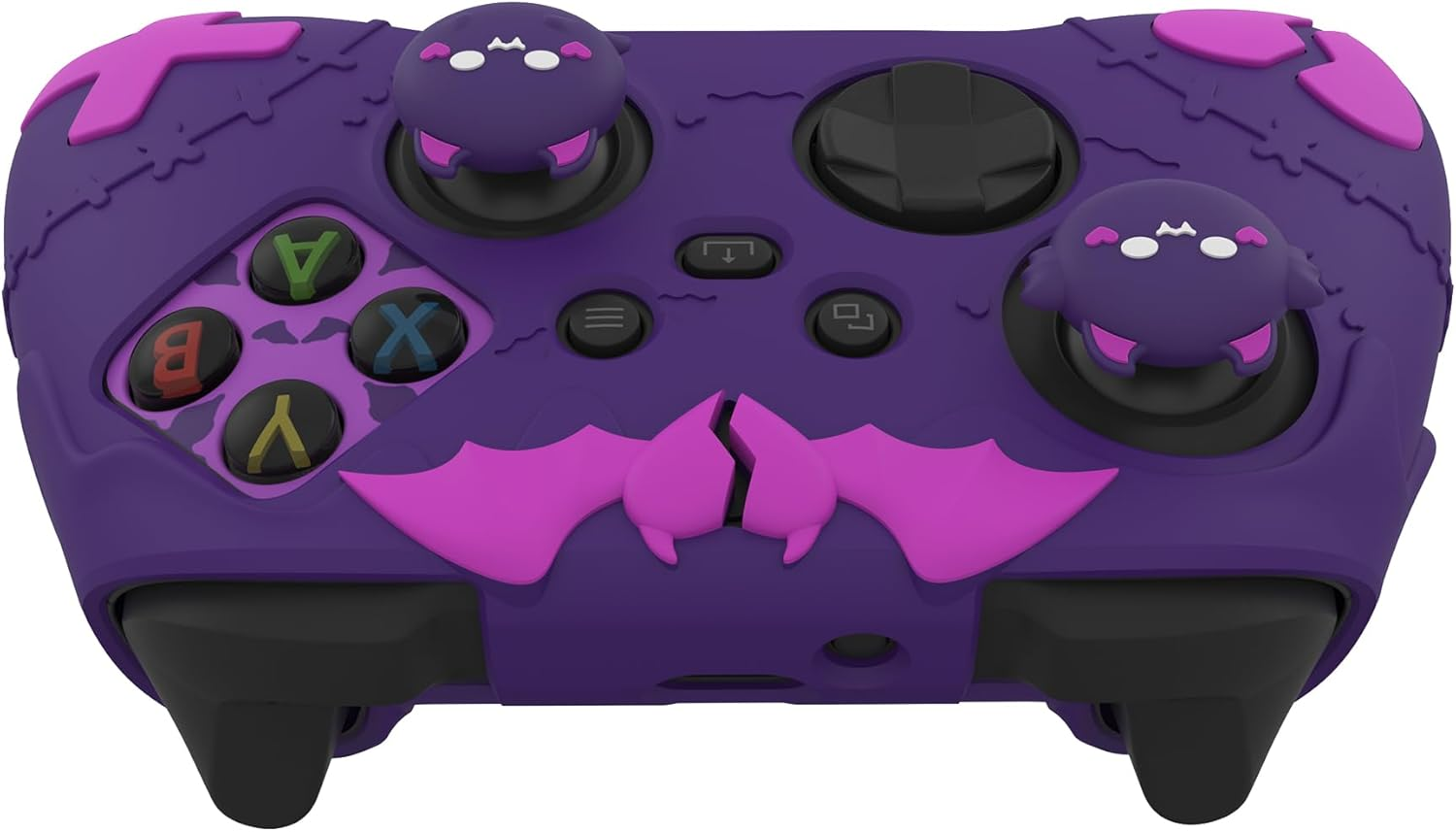 Playvital Gothic Imp Series Cute Silicone Skin for Xbox Series X & S Controller, Anti-Slip Grip Silicone Cover, Protective Silicone Case for Xbox Core Controller with Thumb Grips, Purple - Black image number 6