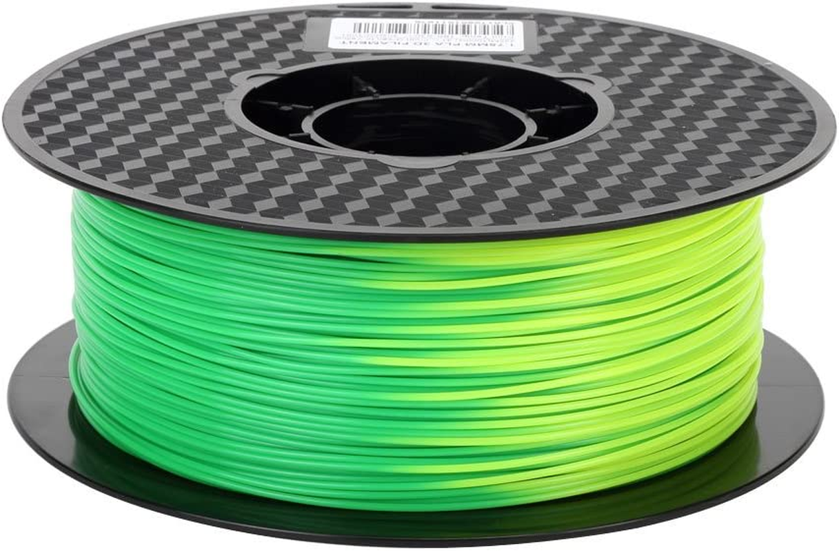 Color Change PLA Filament Green to Yellow PLA Filament 1.75 Mm 1KG Spool 3D Printer Filament FDM 3D Printing Material Color Changing Filament with Temperature CC3D image number 2