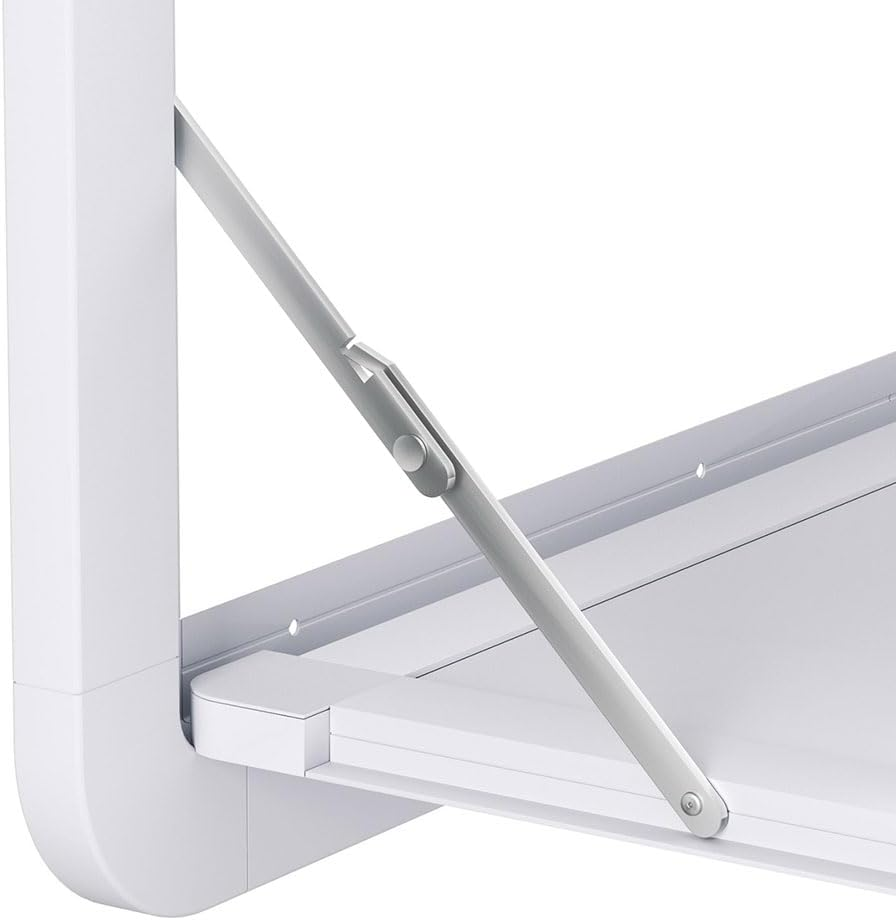 Weisshorn Caravan Table 800 X 450Mm Camping Motorhome Folding Lockable White image number 2