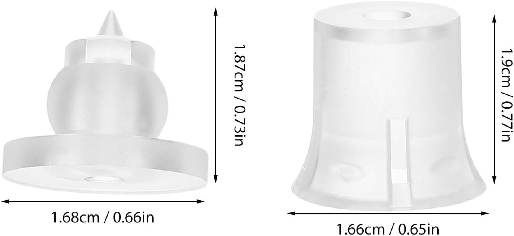 SEWOART 10 Sets 20&times;20Mm Acrylic Mirror Nails with Screws for Wall Mounting Advertising Signs and Glass Decor, Invisible Fixing Hardware for Home, Office, and Store Use image number 1