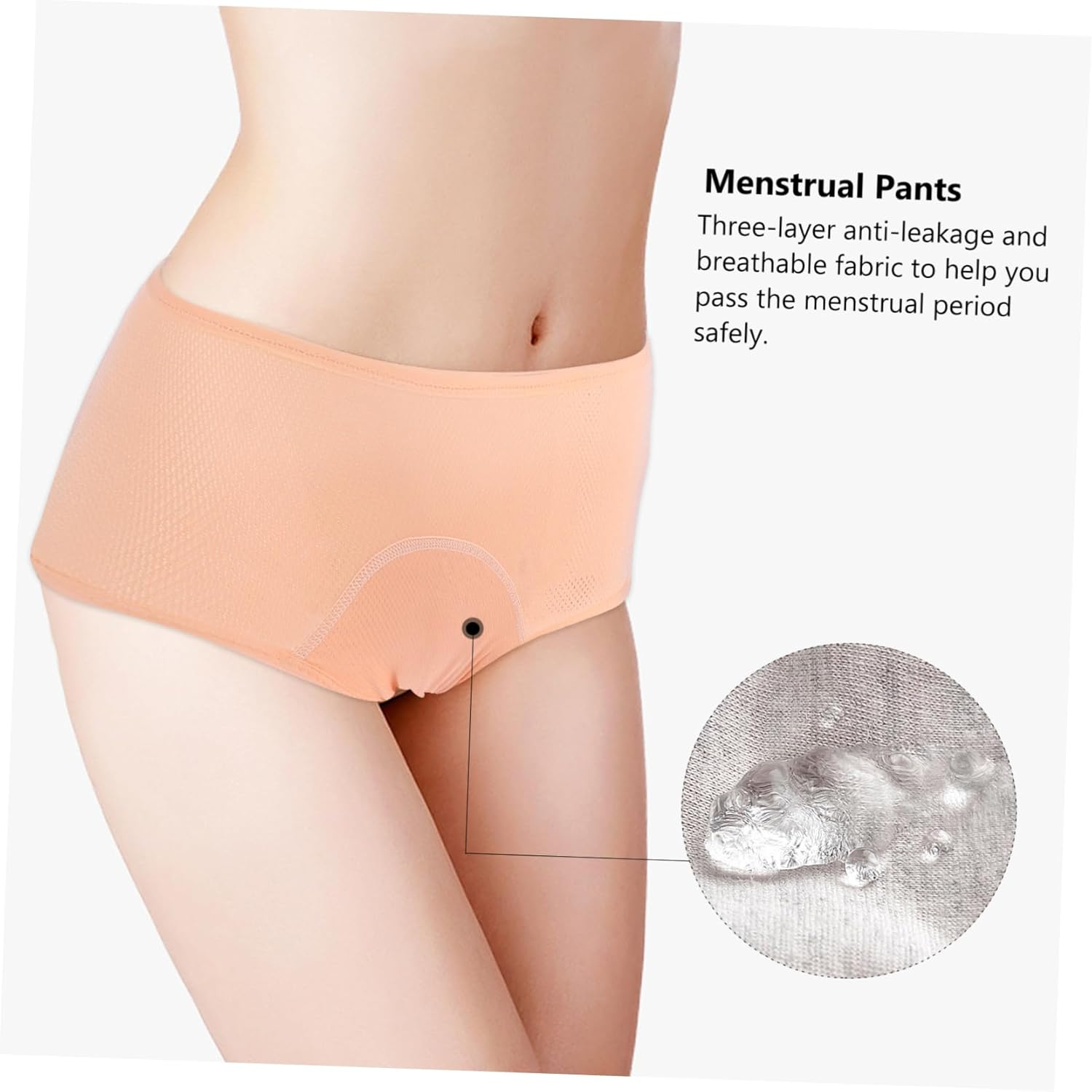 Menstrual Underwear for Women Comfortable Leak Menstruation Pants Breathable Leakage Design Durable Material Light image number 5