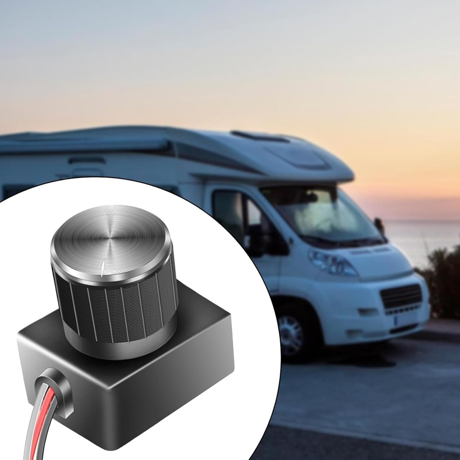 12V LED Dimmer Switch - RV Light Switch, Dimmer Switches for LED Lights, Easy Installation for RV Interior Lighting, Marine, Car 12V DC image number 2