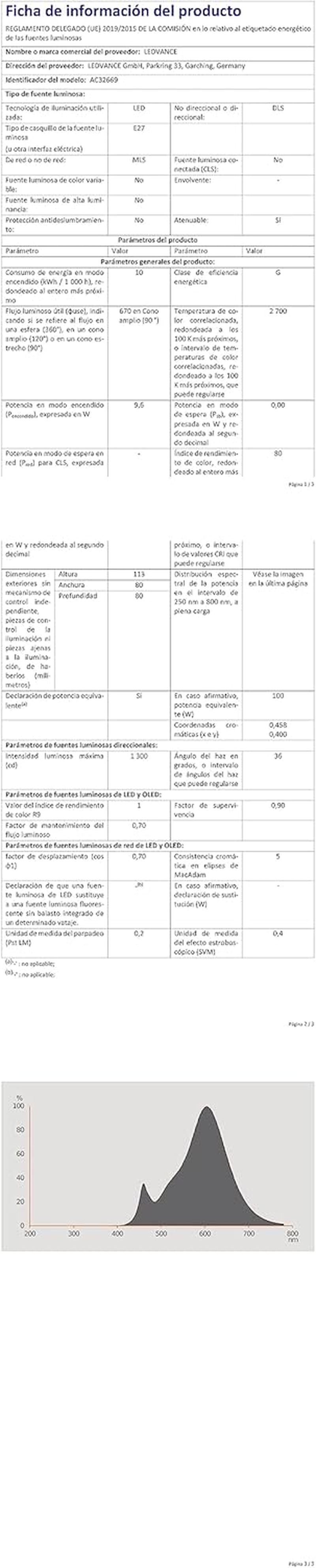 Osram LED Reflector Lamp | Base: E27 | Warm White | 2700 K | 4.30 W | Replacement for 60 W | LED Star R80 image number 5
