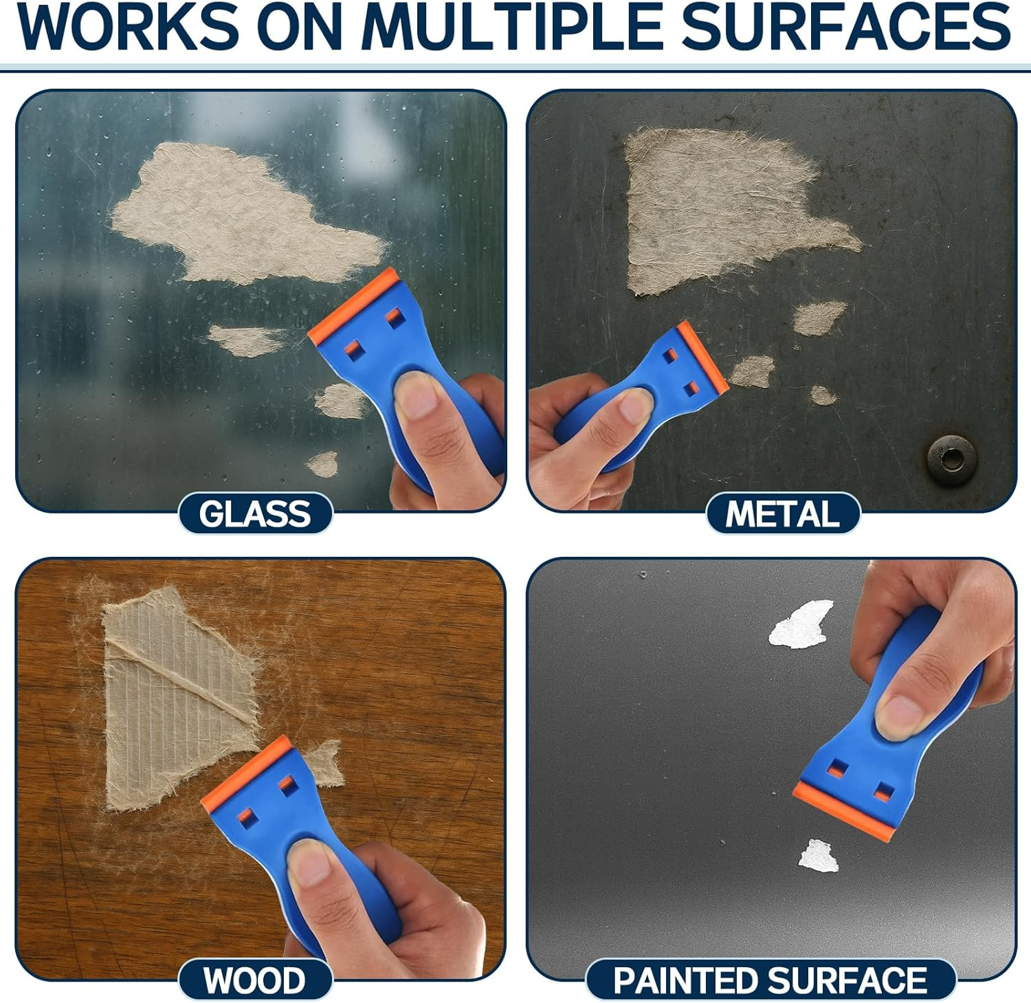 Sticker and Adhesive Remover Spray with Scraper, Multi-Surface Sticky Stuff Remover for Labels, Tape Residue, and Grease, Safe for Car, Glass, Plastic, and Wood, 120Ml image number 1