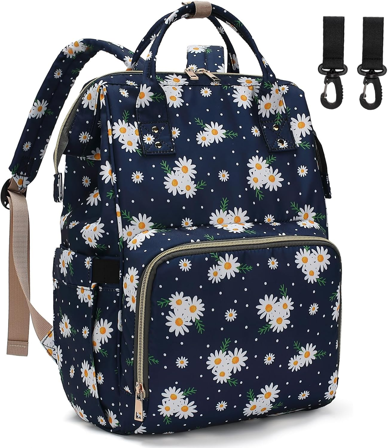 Baby Diaper Bag Backpack for Women, Large Capacity Waterproof Maternity Travel Nappy Backpacks with Stroller Straps