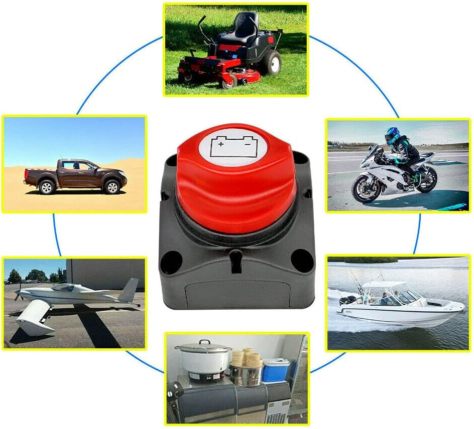 12V/24V/48V Battery Master Disconnect Switch Boat Marine Caravan Isolator On/Off image number 6