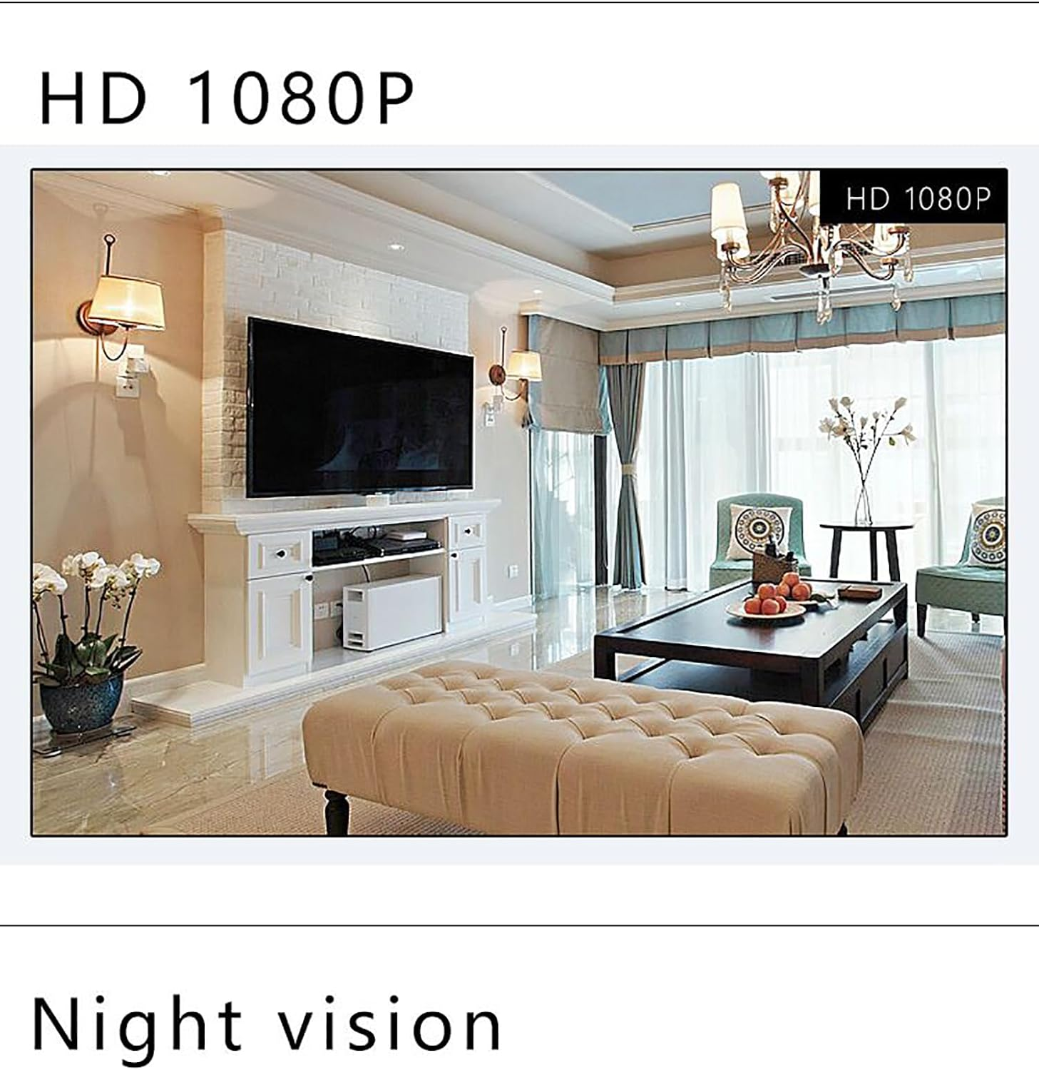 Smallest HD Camera with Night Vision,Motion Detection,Sd Card Storage, Nanny Surveillance Camera Wirel with O,Securi Camera Indoor-,Compat with Android,Ios Multicolor23 One Size image number 1