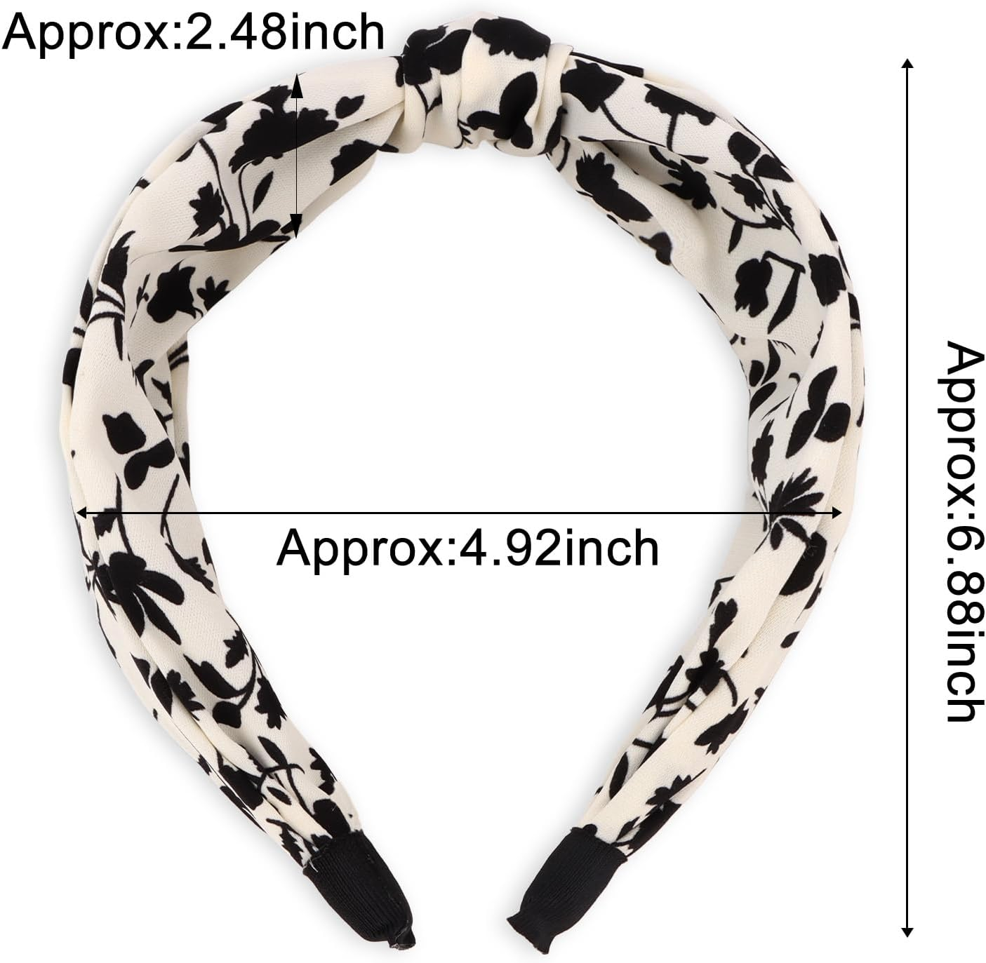 EXIPSAT Women'S Headband Set, Wide Headband & Hair Band, Colourful Hair Accessories with Wrap Look for Women, Pack of 2