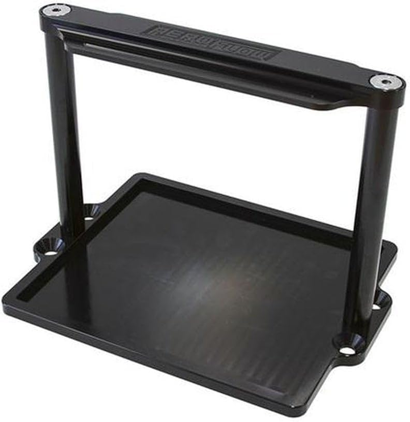 Aeroflow AF64-2101BLK Battery Hold down Tray Black Billet