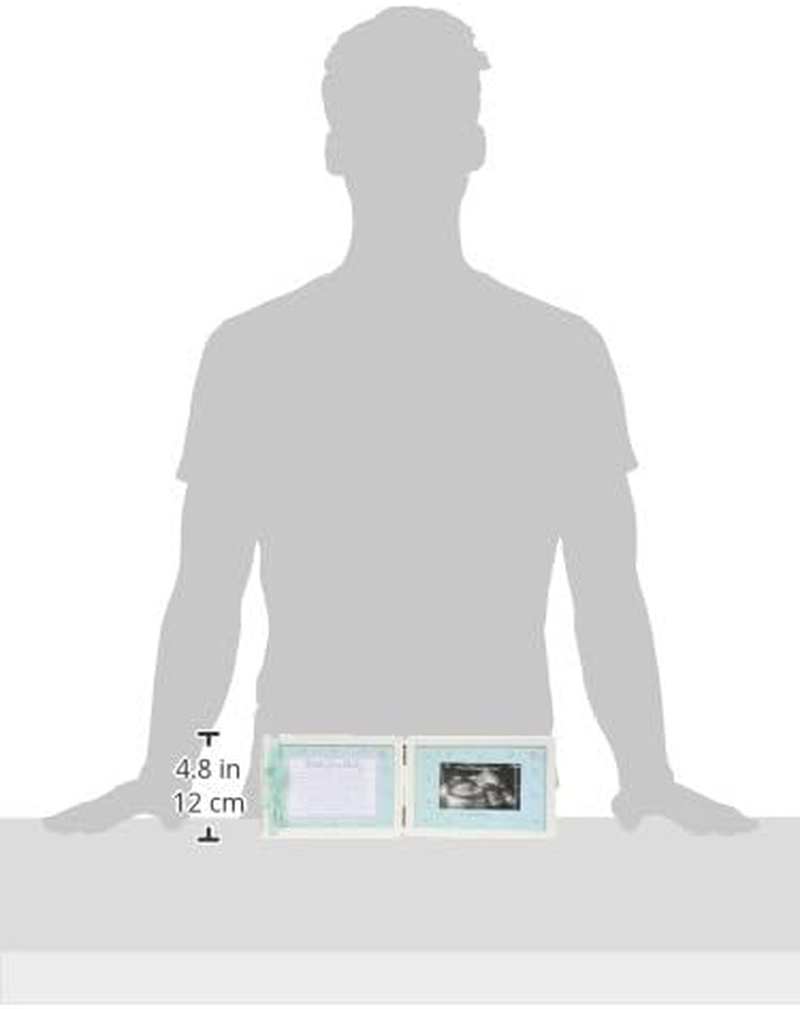 Little Grandbaby Ultrasound Picture Frame/Sonogram Frame, Pregnancy Announcement for Grandparents/New Baby Announcement/Baby Shower Keepsake - Green Art image number 1