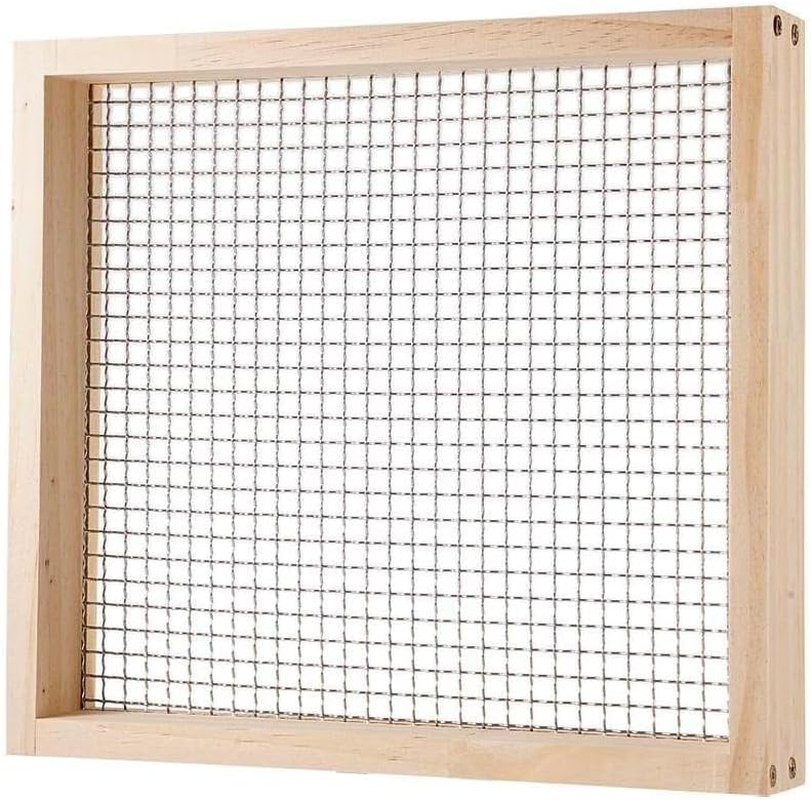 Wooden Soil Sieve, Dirt Sifter for Gardening, Sieve for Sand Rocks Dirt Compost for Screening Soil, Dirt, Peat Moss and Potting Soil image number 3