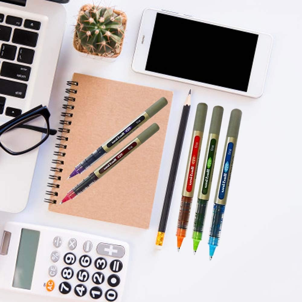 Uni-Ball Eye Ub-157 Fine Liquid Ink Rollerball Pen - Tropical Set - Pack of 5 image number 1