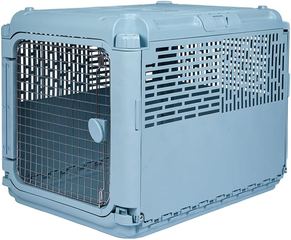 SPORT PET Plastic Kennels Wire Door Travel Dog Crate, Collapsible Kennel image number 2