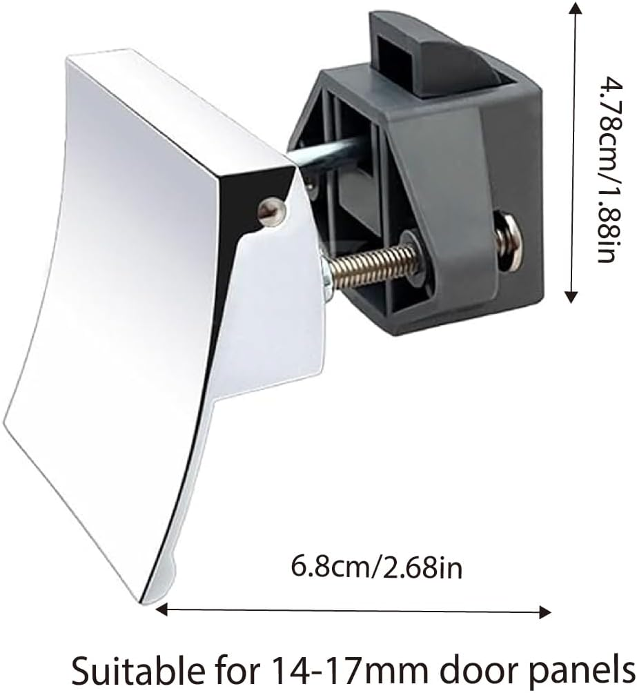 AIMALL RV Caravan Door Drawer Safety Lock Handle, Heavy Duty Anti-Corrosion Lock for Yacht and Modified Car Furniture, Suitable for 14-17Mm Door Panels, 2.68X1.88 Inches image number 5