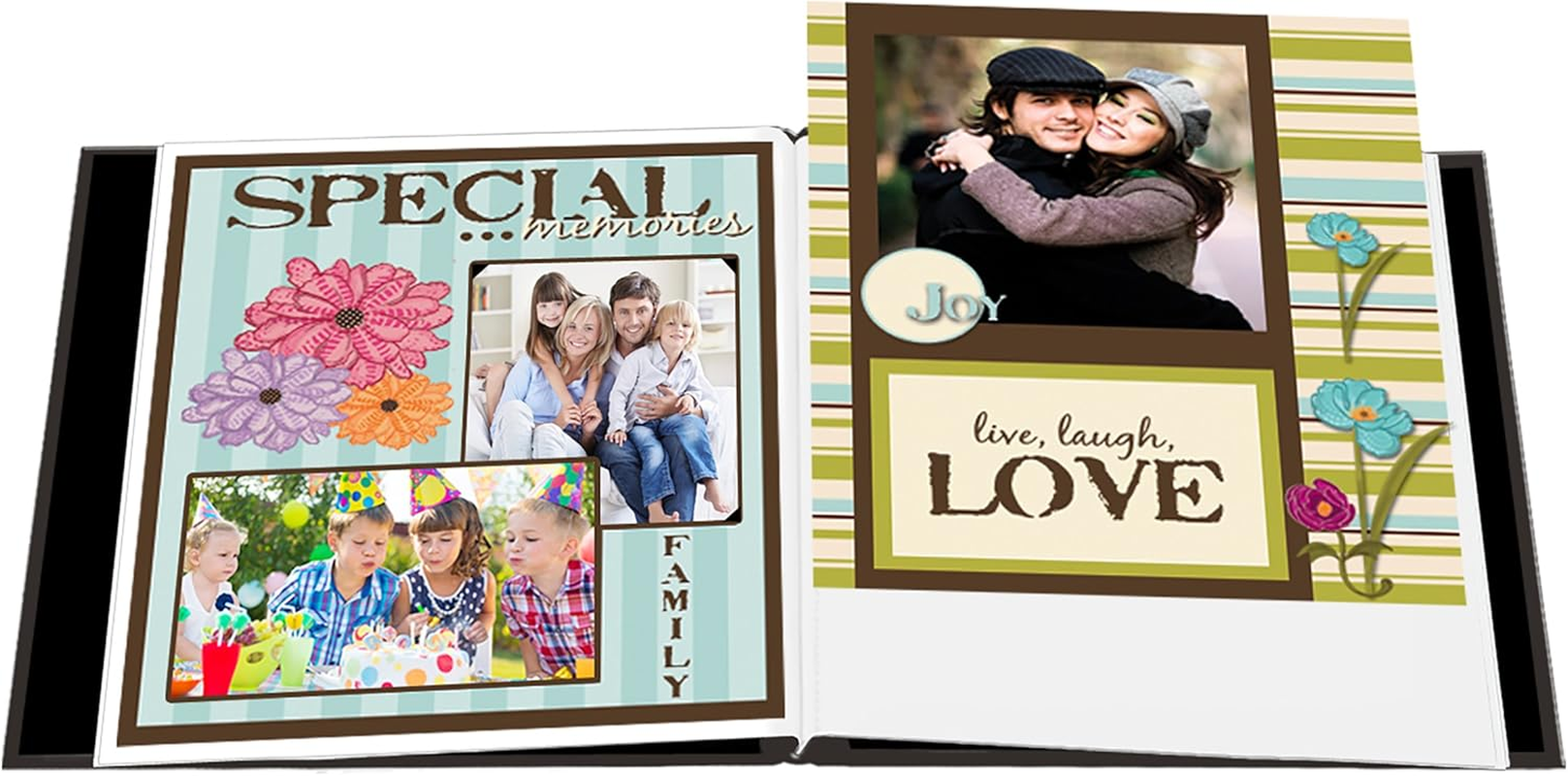 Pioneer Embossed Post Bound Frame Album 12"X12"-Black