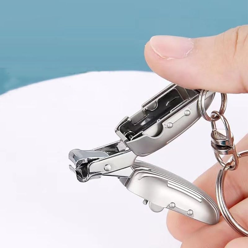 Htselere Foldable Nail Clippers, Ultra Sharp Stainless Steel Fingernail and Toenail Clipper Cutters,Travel Nail Kit for Men Women