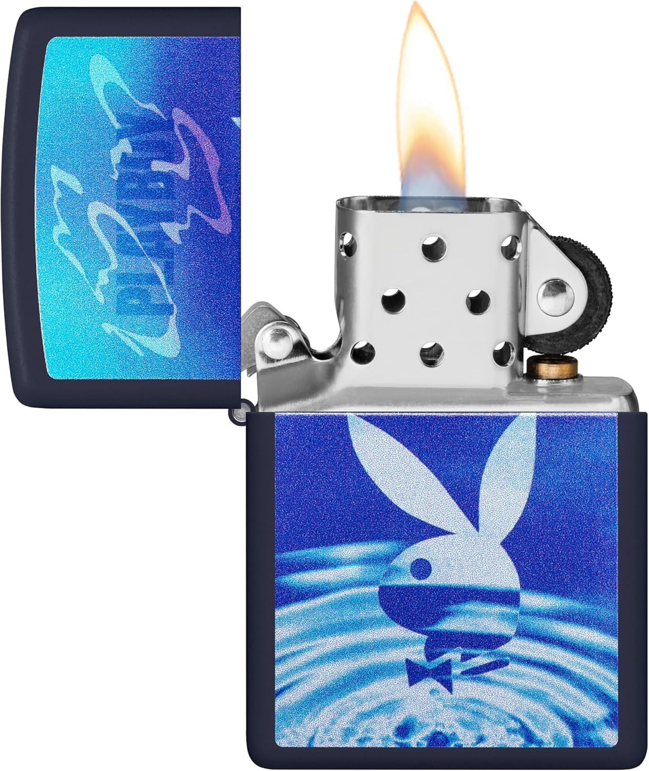 Zippo Playboy Windproof Lighter, Navy Matte image number 3
