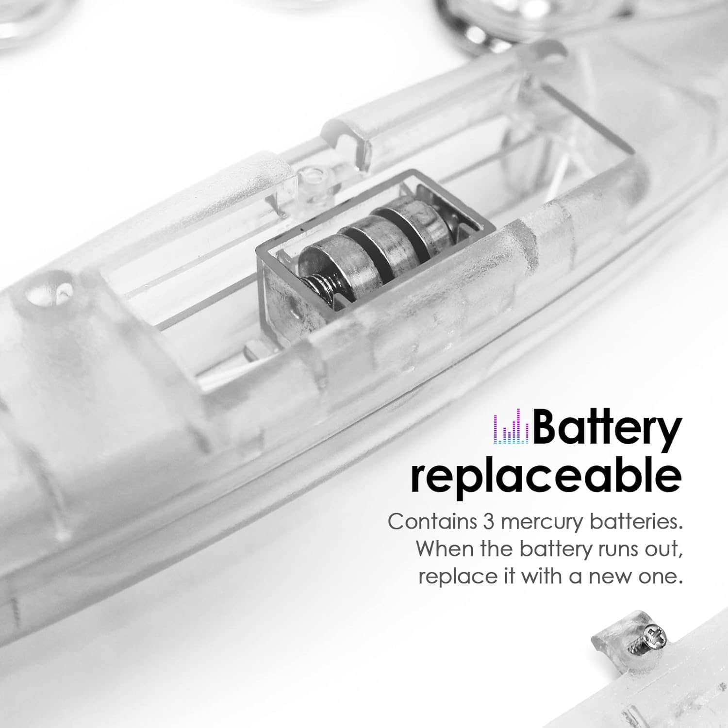 LED Tambourine - Flashing Handheld Percussion Instruments for Adults - Light up Tambourine with Batteries Included image number 4