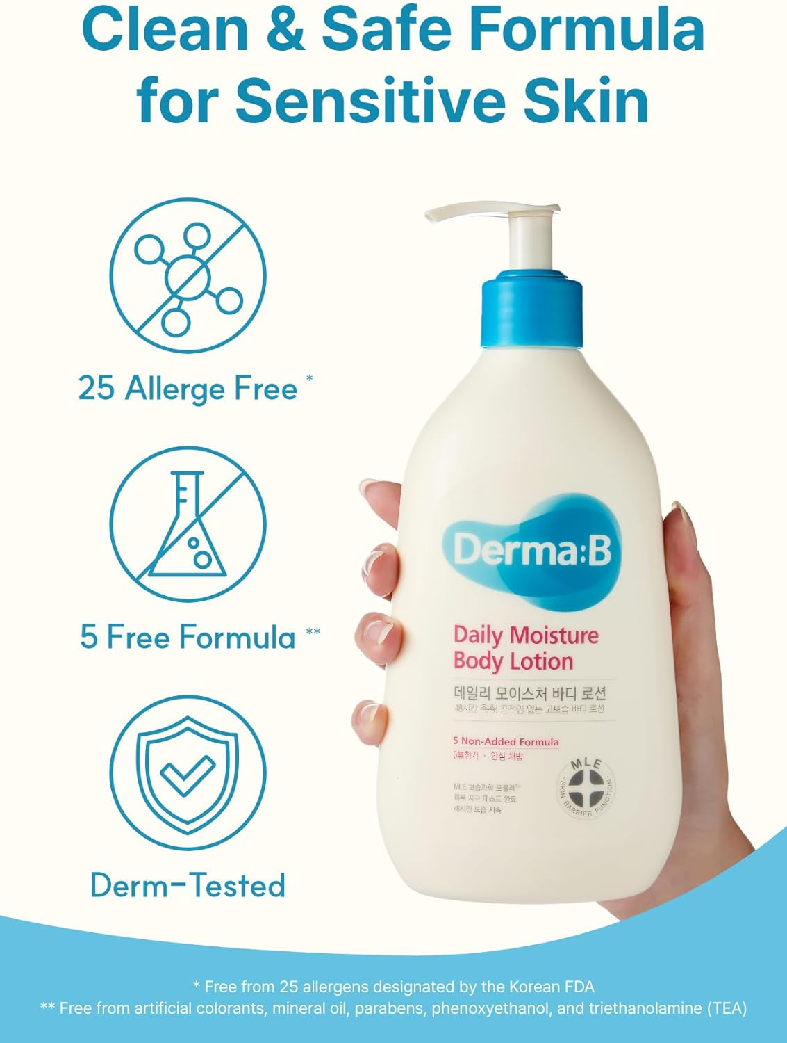 Derma:B Daily Moisture Body Lotion 400 Ml image number 6