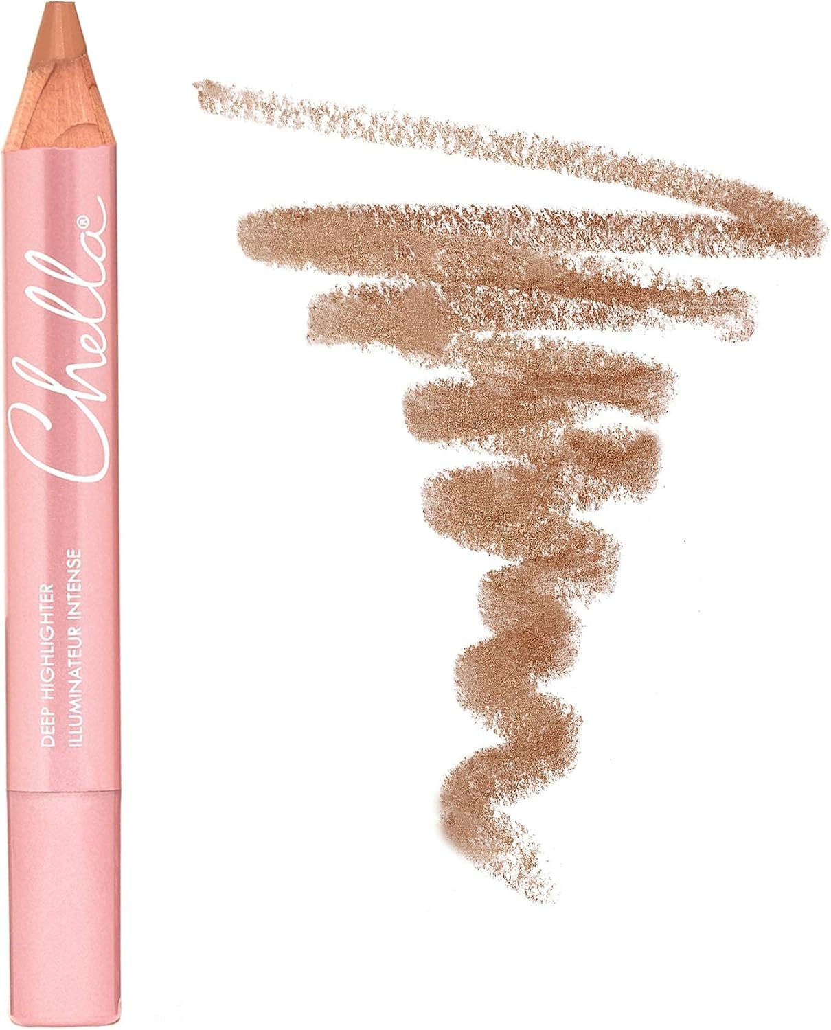 Chella Highlighter Pencil, Deep - Vegan, Cruelty Free, Paraben Free, Gluten Free - Use as a Highlighter, Concealer and under Eye Liner image number 2