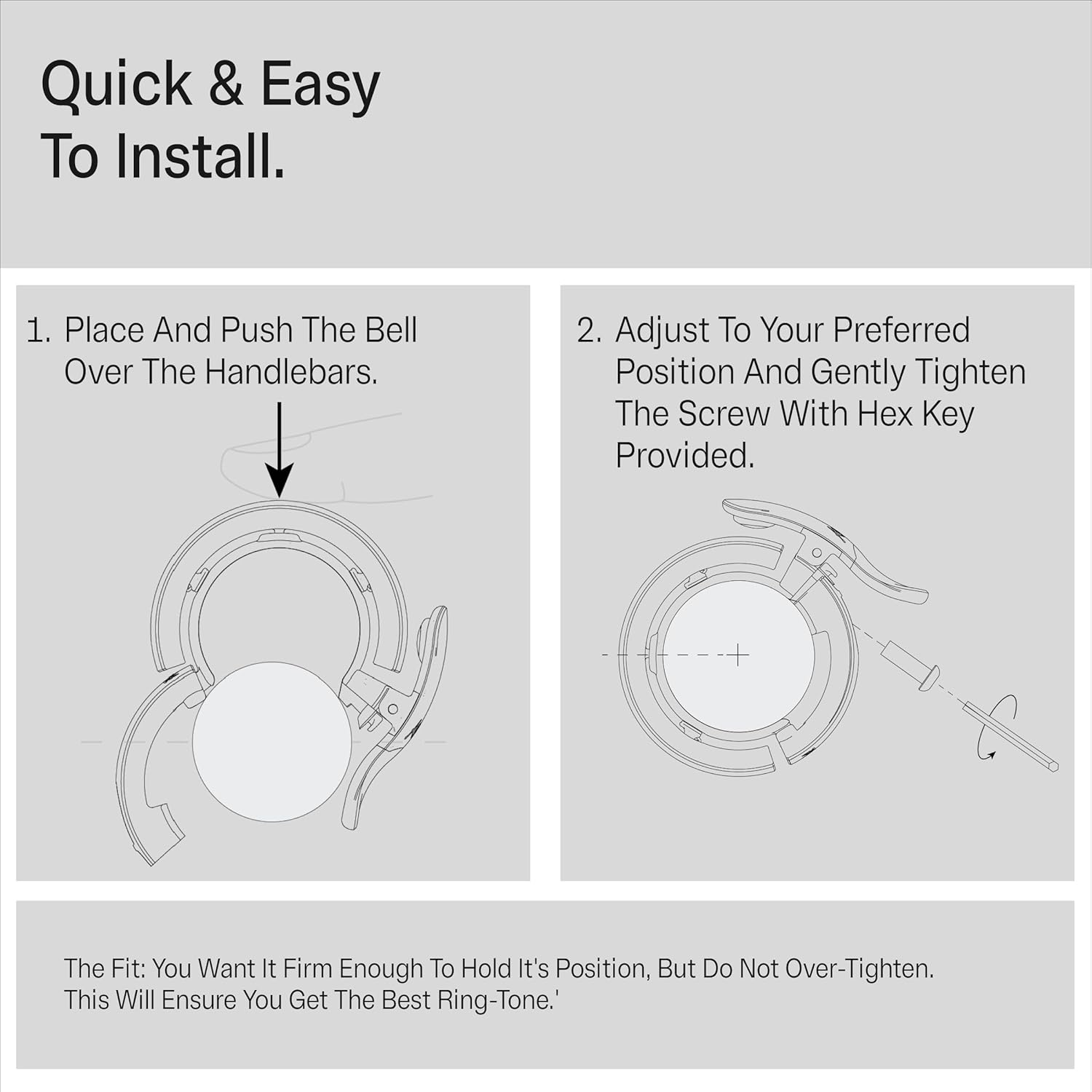 Knog Oi Prima Bike Bell &ndash; Loud 80Db Ring, Wrap-Around Design, WAVETEK Hammer, Durable Build, Easy Install &ndash; 2 Sizes to Ensure Correct Fit image number 6