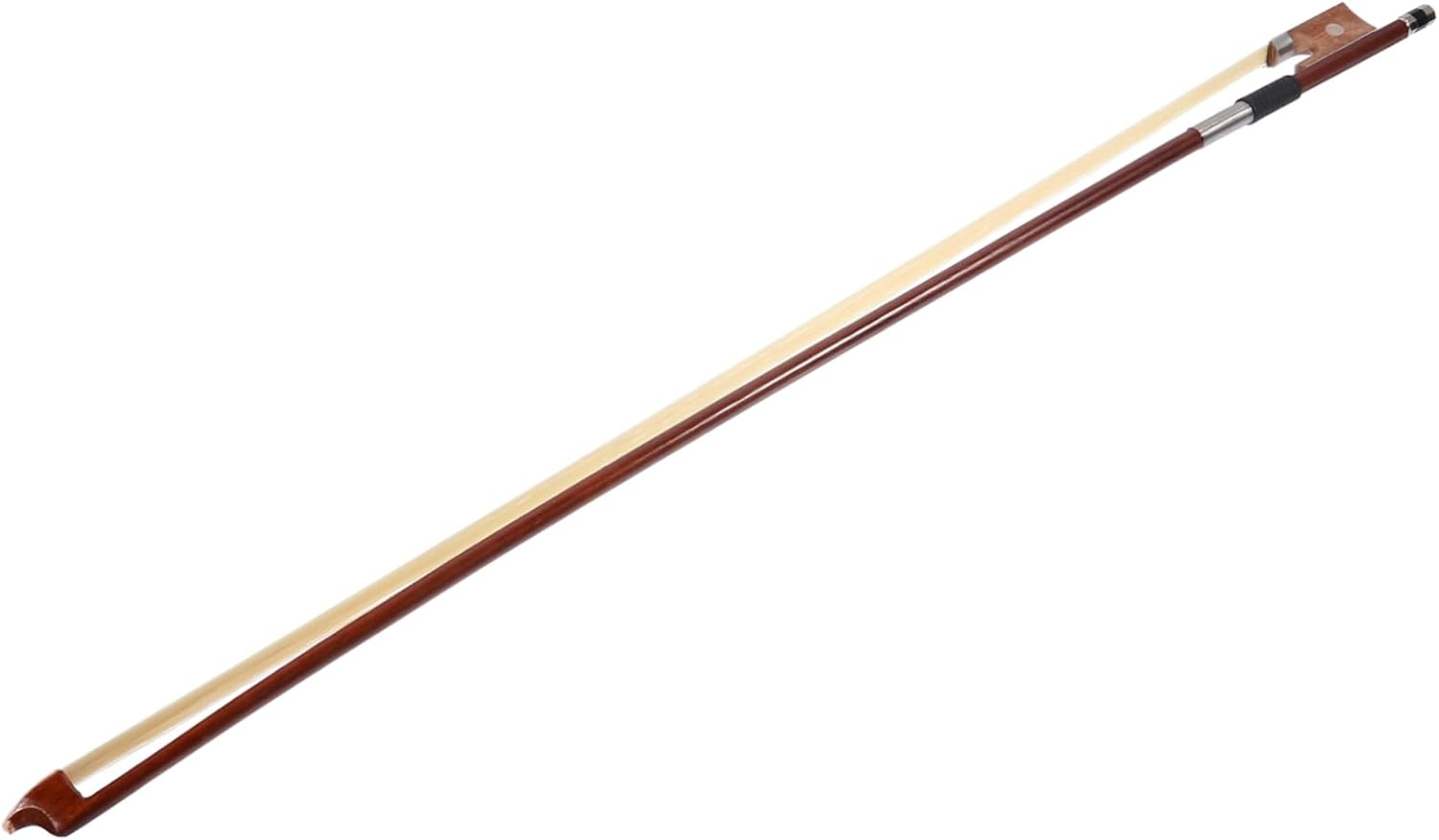 SUPVOX Violin Practice Bow 1/2 Violin Bow Arbor Practice Horse Hair 1/2 Size Well Balanced Handmade Red Sandalwood image number 2