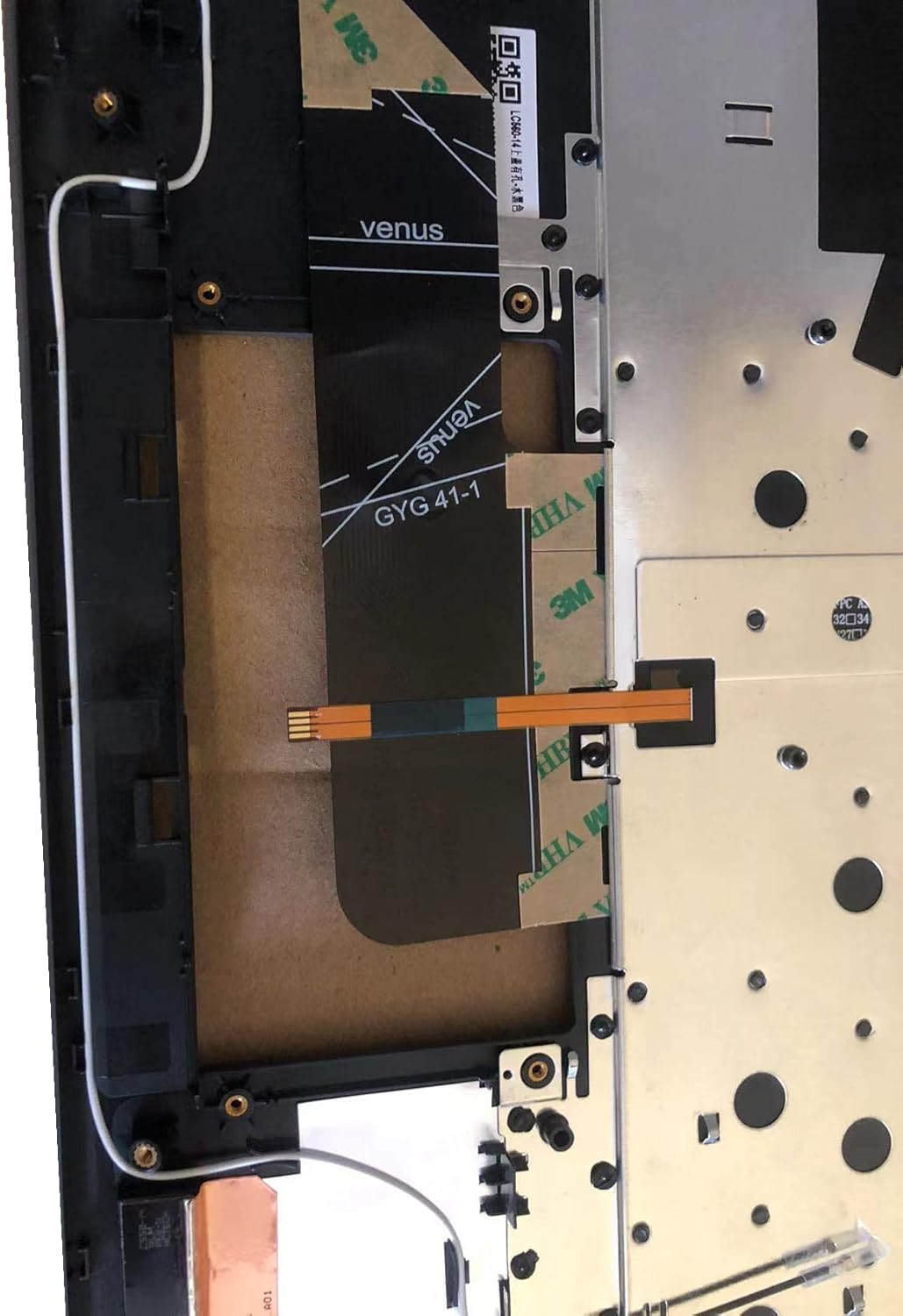 Wzqrps Replacement Laptop Upper Case Palmrest Backlit Keyboard Touchpad Assembly Part for Le Novo Flex 5-14IIL05 ARE05 ITL05 5CB0Y85490 Gray image number 3