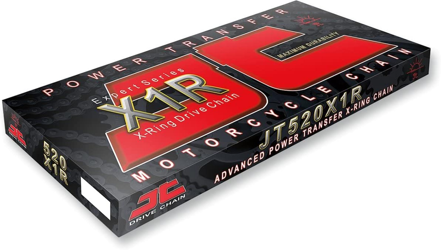 JT Sprockets JTC530X1RNN120RL 120 Link Nickel Heavy Duty X Ring Drive Chain (530X1R)