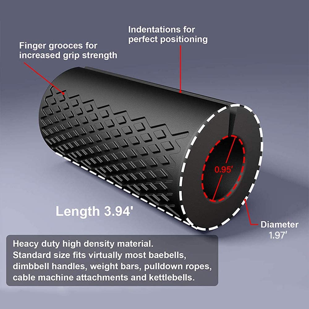 Barbell Grips,Dumbbell Grips for Hands Anti-Slip Barbell Grips for Dumbbell Adapter Barbell and Dumbbell Fat Bar Grip for Weightlifting Superior Barbell Handle Grip& Fat Bar Training - Green image number 3