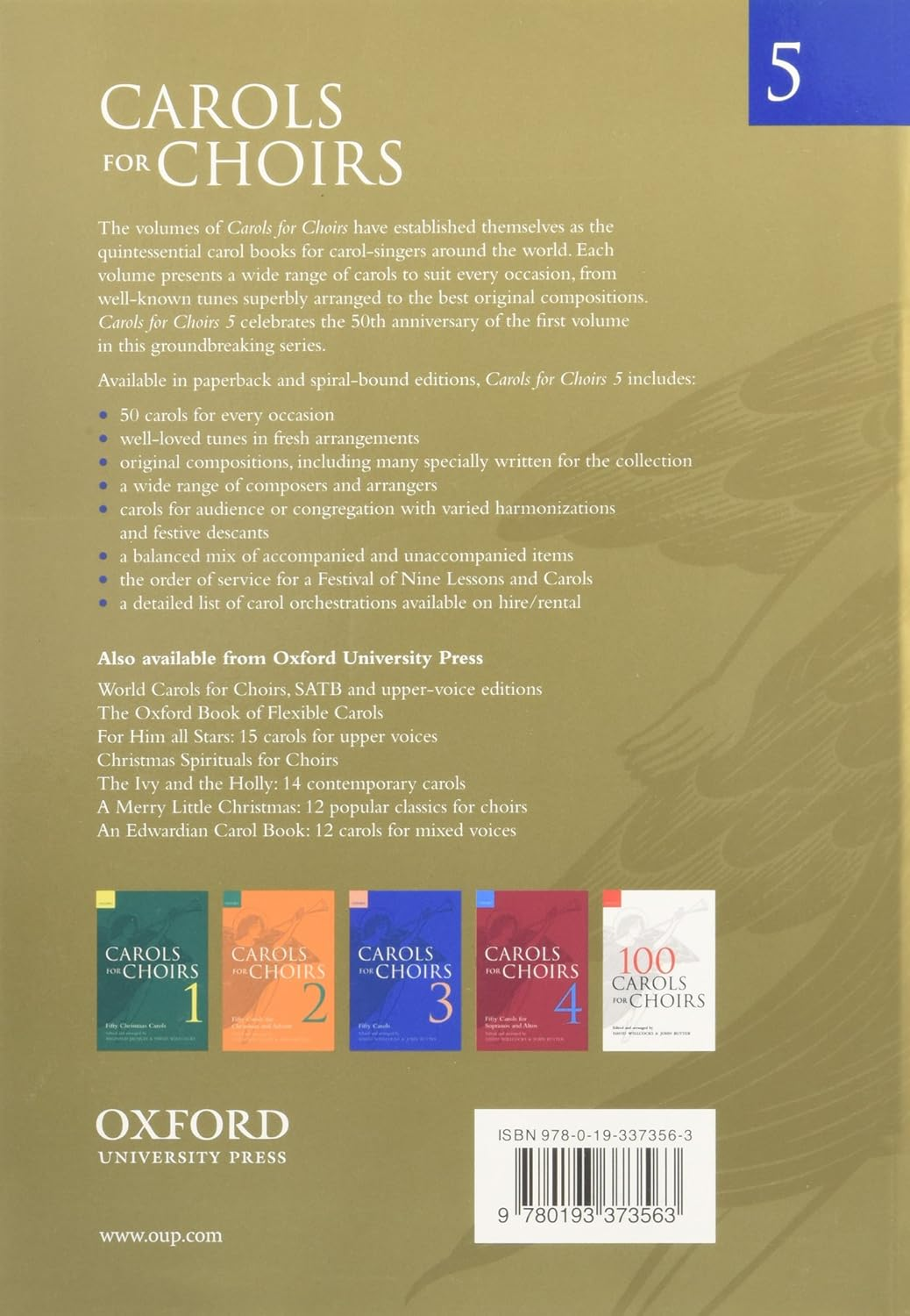 Carols for Choirs 5: Fifty Christmas Carols