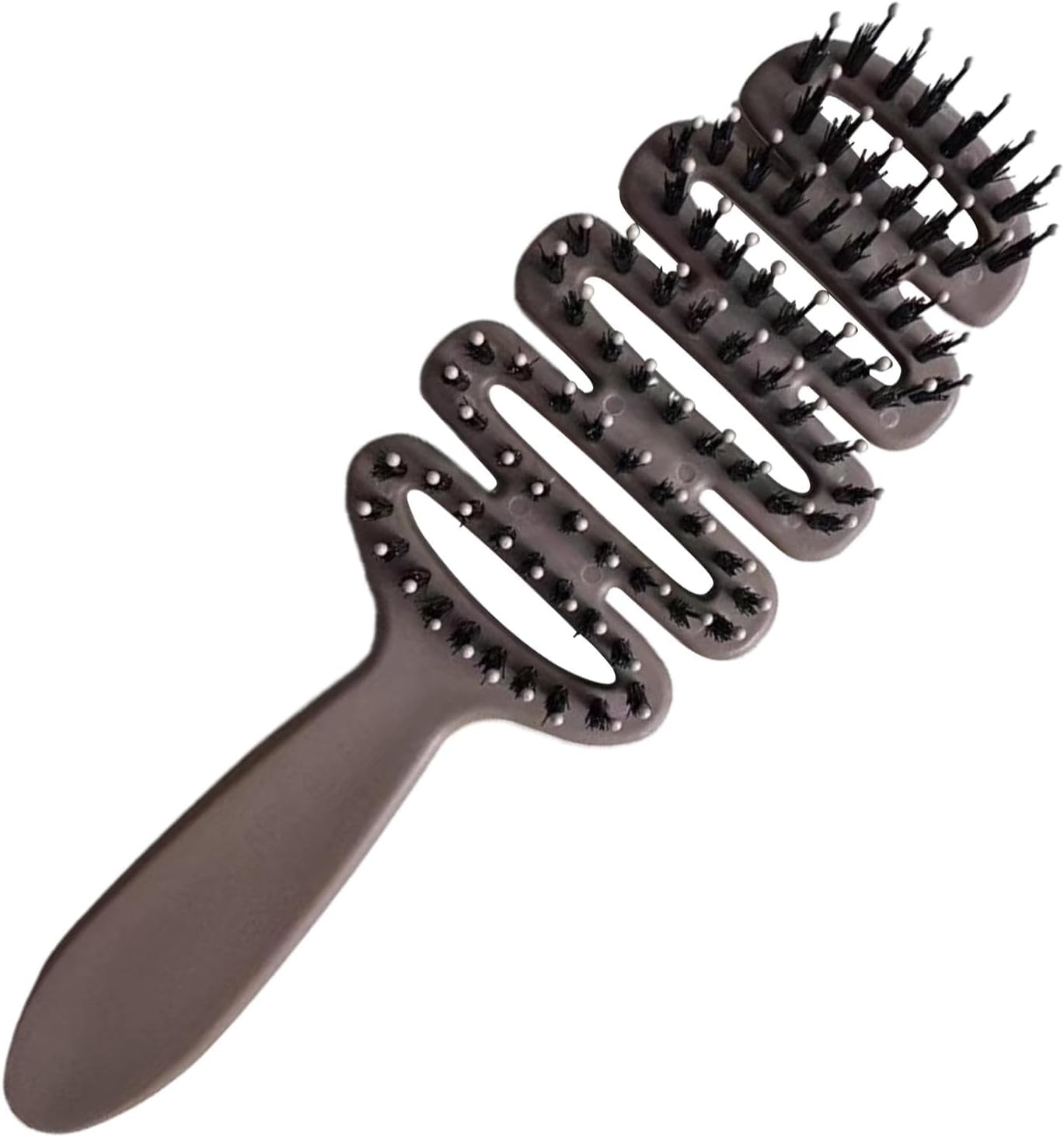 Detangling Brush with Pig Bristles - Paddle Brush for Thick, Frizzy Hair, Gentle Hair Styling Comb, Antistatic Hair Brush, Scalp Massage Brush for Shine and Smoothness, Care Brush For image number 5