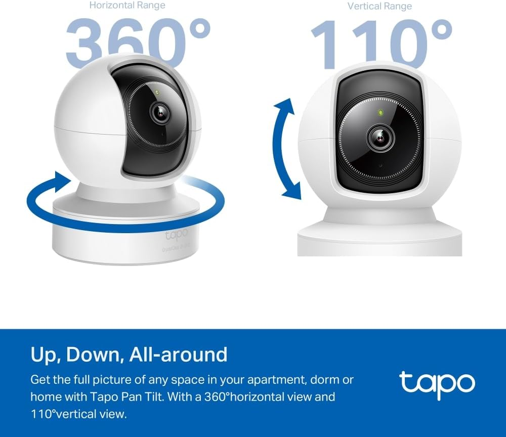 Tapo C222 Surveillance Camera, 360 Degrees Horizontal, Pan and Tilt, Night Vision, Microsd up to 512GB, Alexa, Google Assistant image number 6