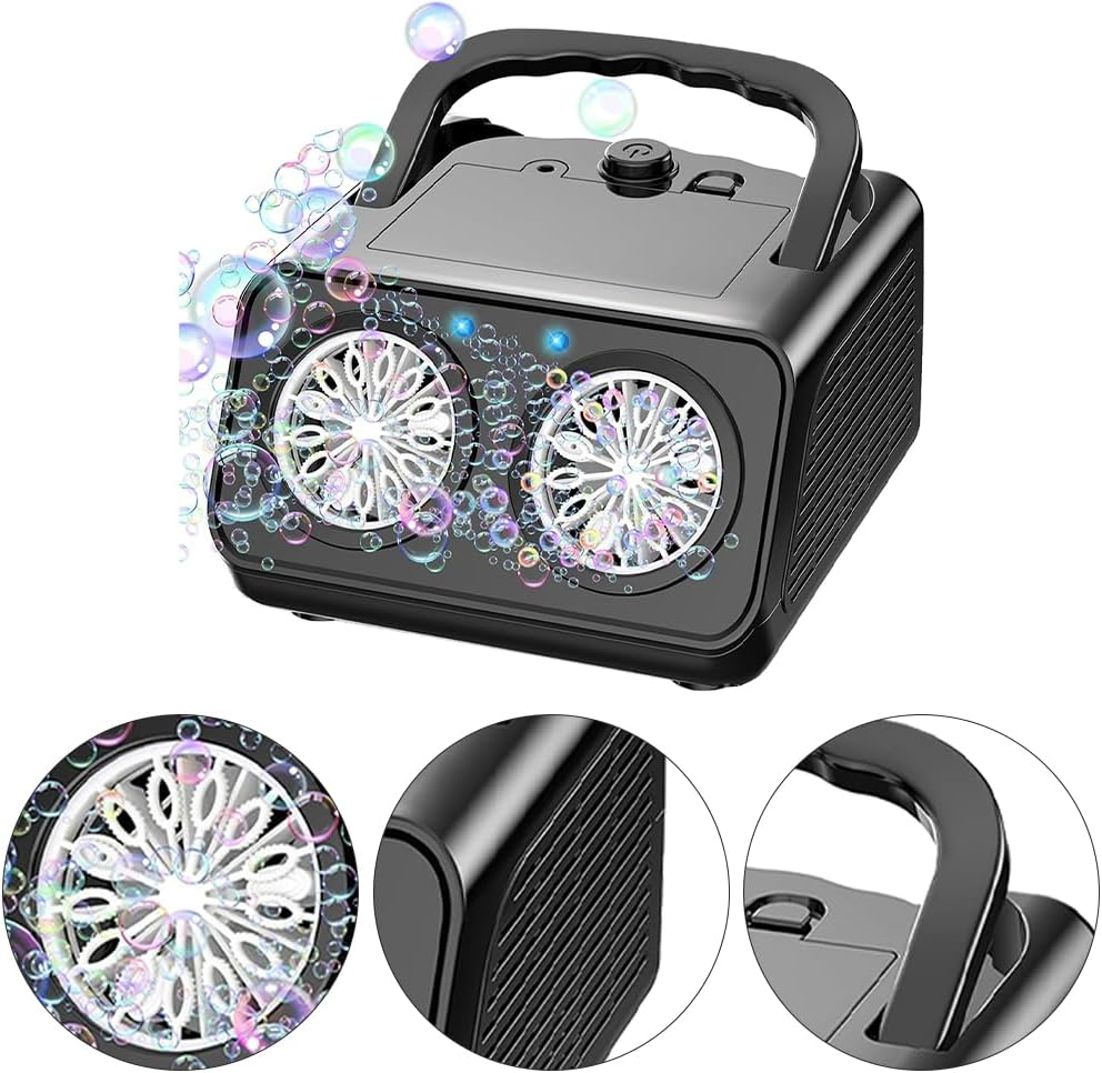 Automatic Bubble Machine,Portable Bubble Maker,Bubble Machine with Handle,Stage Bubble Machine Equipment,For Birthday,Wedding,Party,Garden,Outdoor image number 1