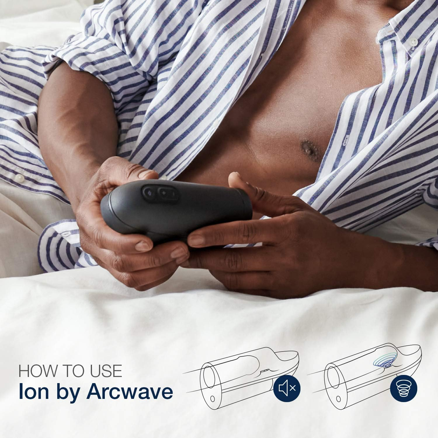 Arcwave Ion Pleasure Air Stroker for Men - Male Masturbator Toy - 8 Intensity Levels - Contactless Stimulation - Waterproof - Cleantech Silicone - Adult Smart Sex Toy - Self Sucking Masturbating Gifts image number 4