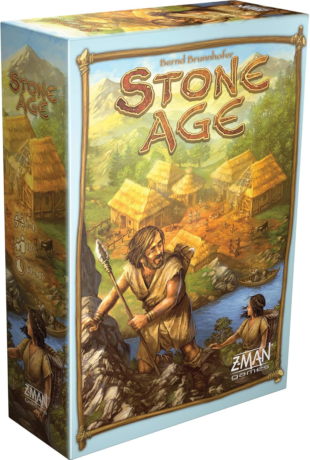Z-Man Games Zman Games Stone Age Board Game,Brown image number 1