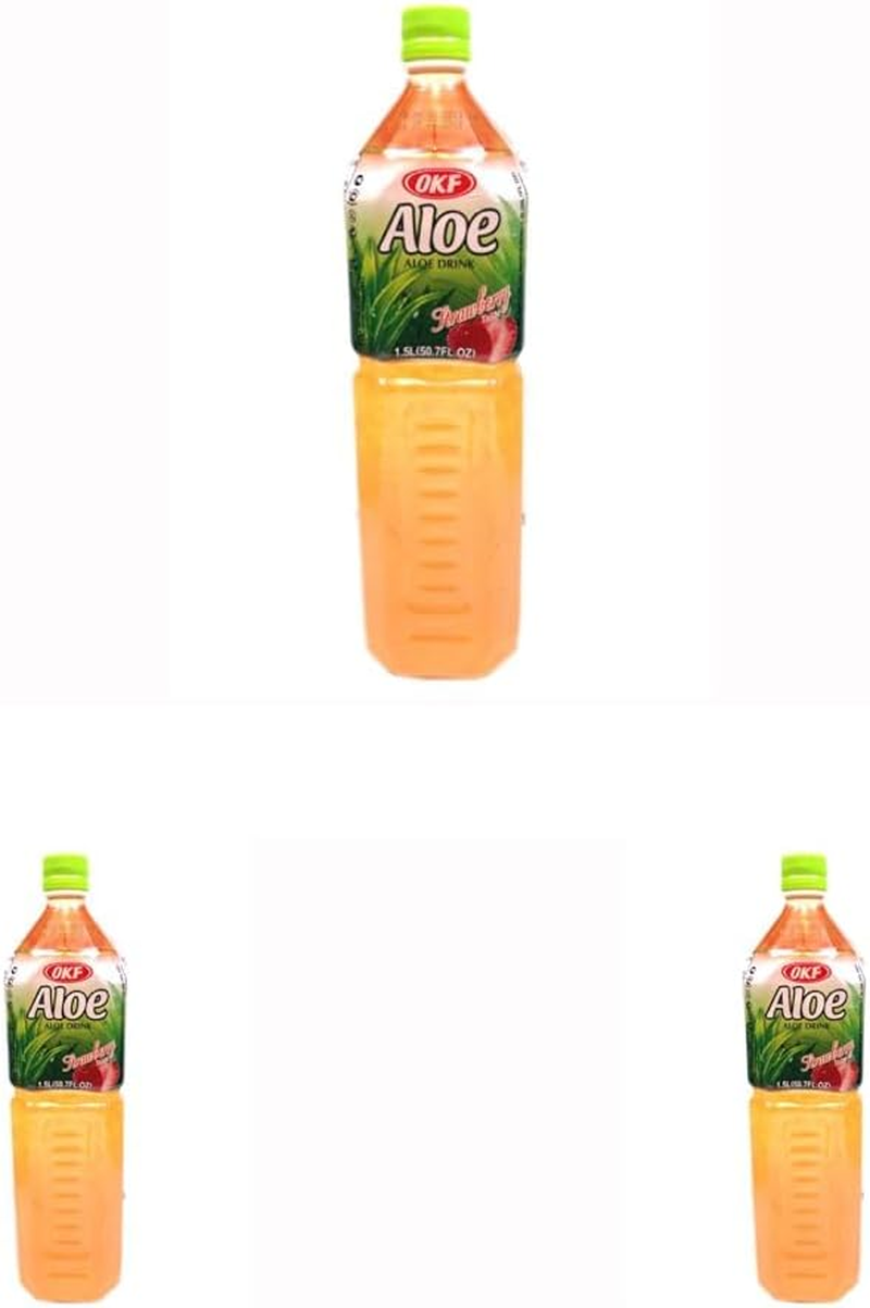 OKF Aloe Vera Strawberry Flavored Drink 1.5 Liter