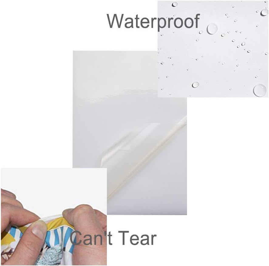 Sticker Paper Quality Waterproof A4 Clear Self Adhesive Sticky Back Label Printing Paper Sheet Inkjet Laser Printable (Transparent) image number 3