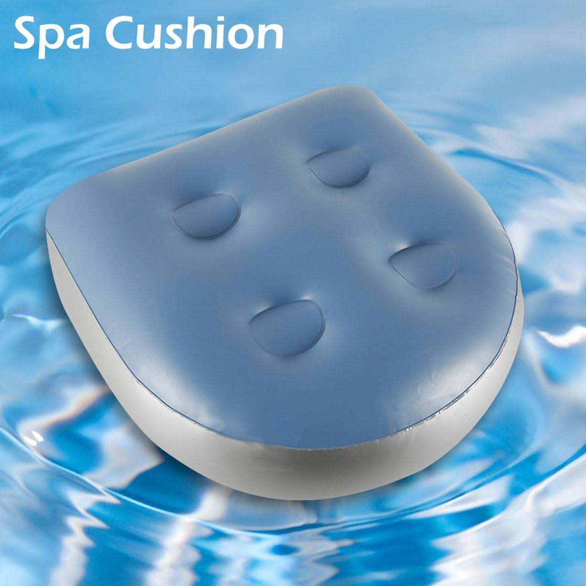 Hot Tub Seat for Inflatable Hot Tub with Suction Cup, Soft Spa Seat Air Cushion Massage Pad, Back Support Bath Spa Pad, Water-Filled Hot Tub Booster Seat, Hot Tub Seat Chair Accessories for Adults image number 5
